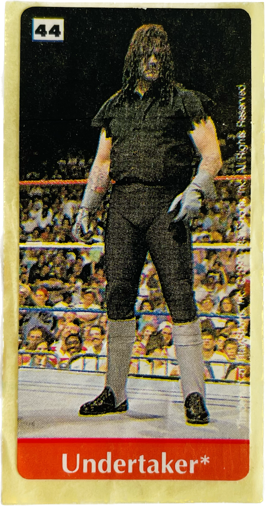 WWF Dunkin Bubble Gum Stickers (1993) No. 44 Undertaker PW Catalog