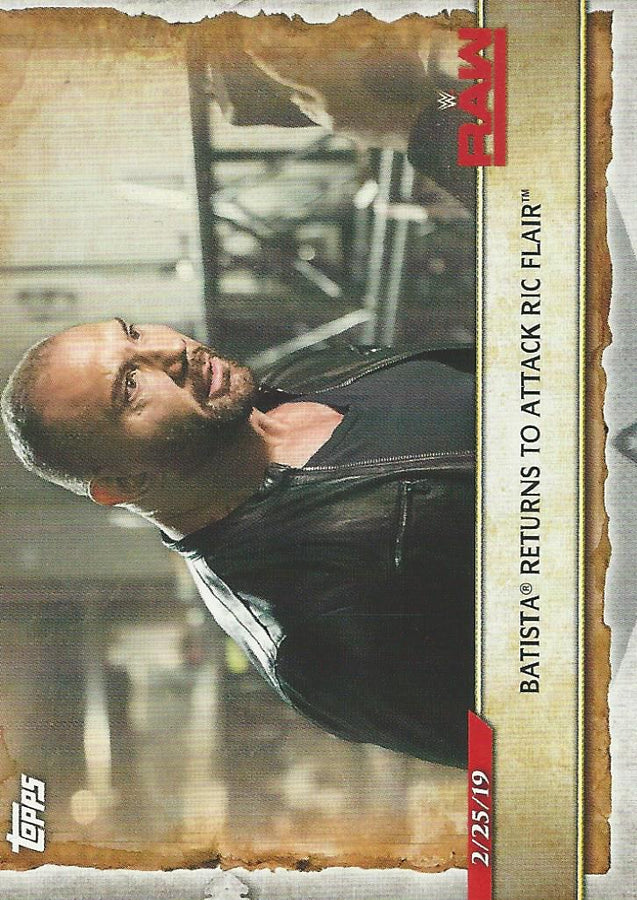 WWE Topps Road to Wrestlemania 2020 Batista #44