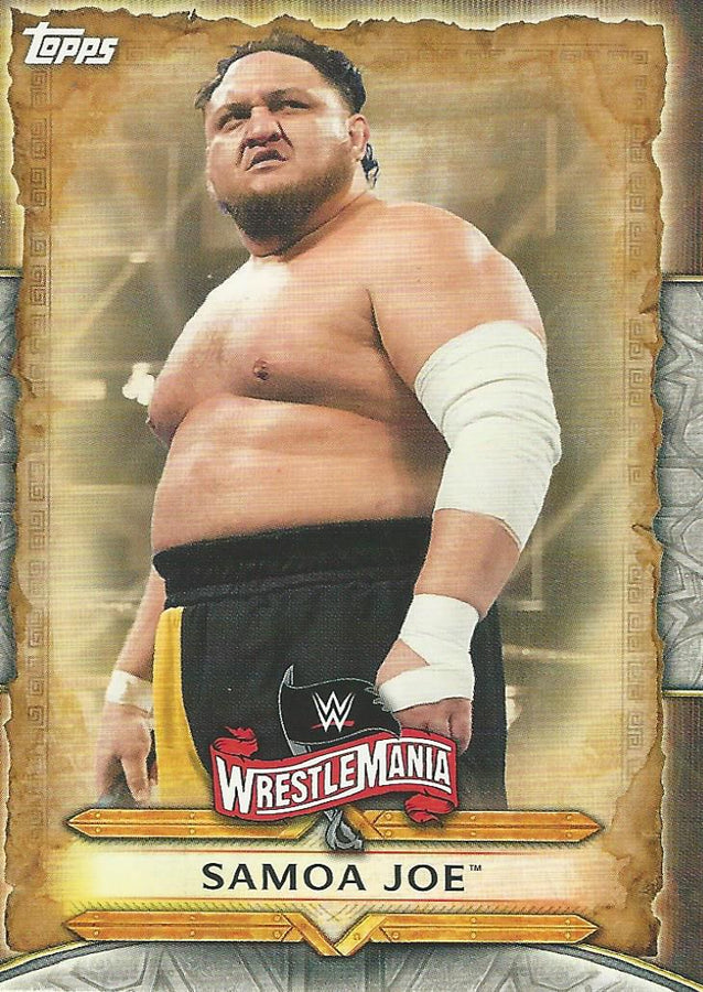 WWE Topps Road to Wrestlemania 2020 Samoa Joe WM-44 trading card PW Catalog