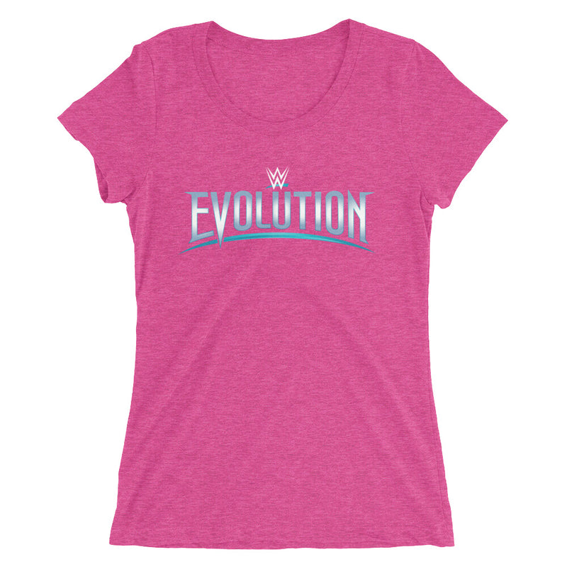 WWE Evolution Logo Women's Tri-Blend T-Shirt