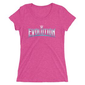 WWE Evolution Logo Women's Tri-Blend T-Shirt