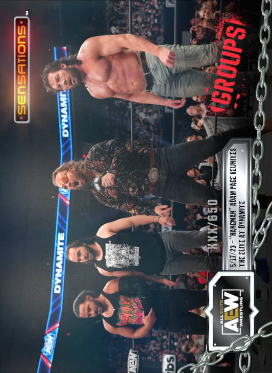 5/17/23 – the Elite – “Hangman” Adam Page Reunites the Elite at Dynamite trading card PW Catalog