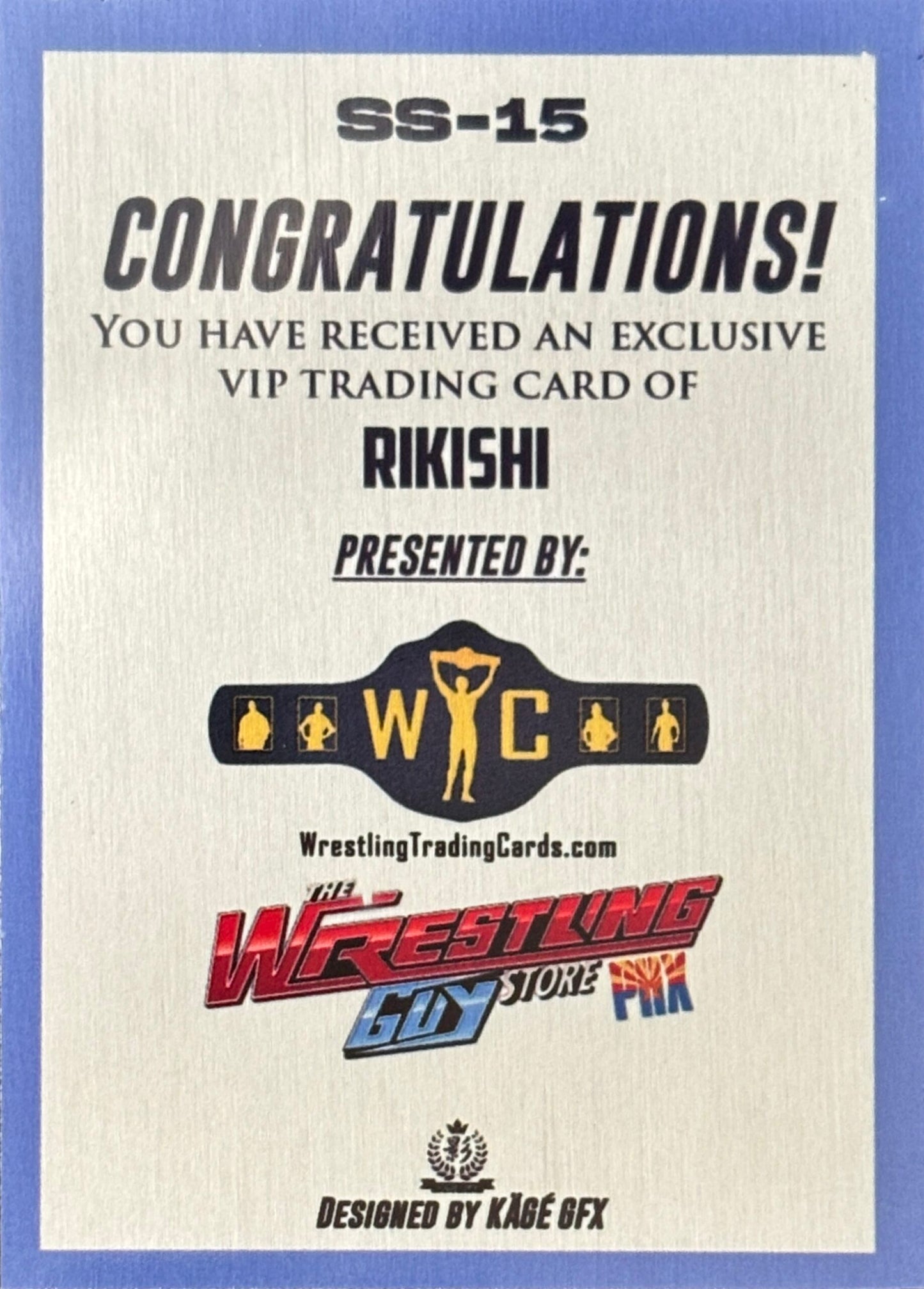 Signature Series – Rikishi trading card PW Catalog