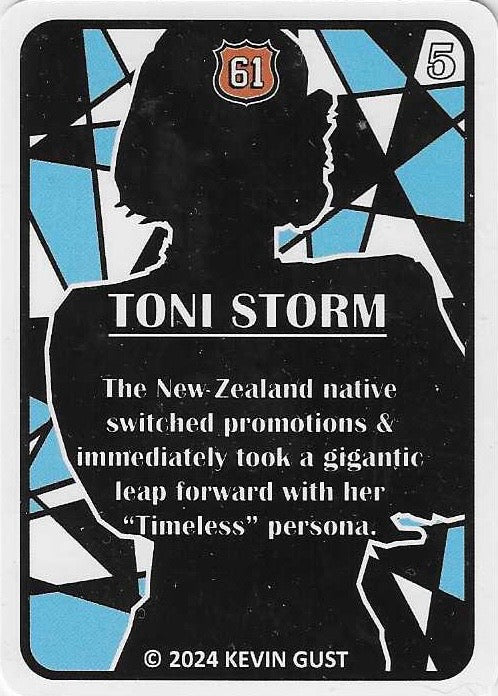 Toni Storm trading card PW Catalog