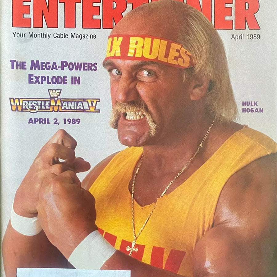 The Entertainer Magazine April 1989 Hulk Hogan Magazine PWcatalog