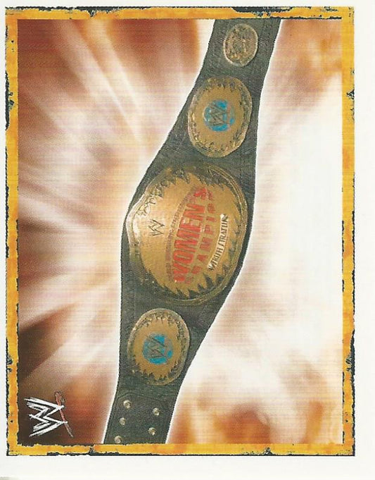 WWE Merlin Heros 2008 Stickers Women's Title P13 trading card PW Catalog