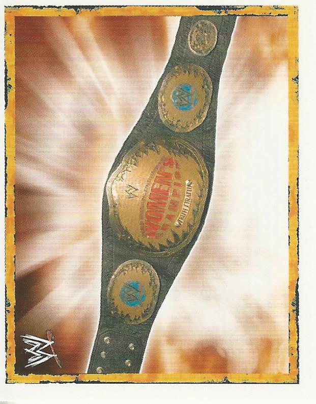 WWE Merlin Heros 2008 Stickers Women's Title P13 trading card PW Catalog