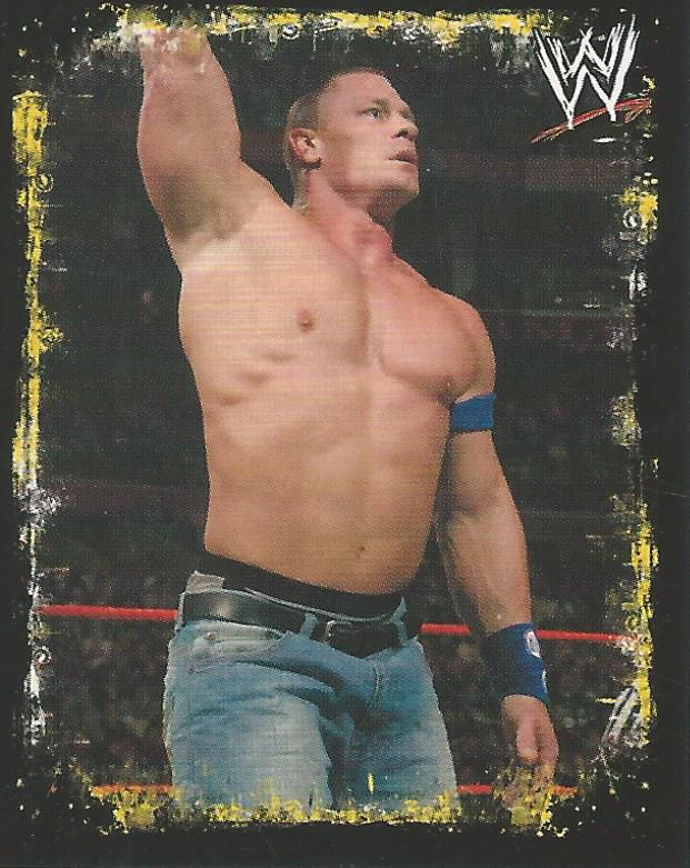 WWE Topps Rivals 2009 Stickers John Cena P2 trading card PW Catalog