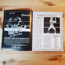 Ringside Program Magazine Sands/Tiger Eye event Hulk Hogan