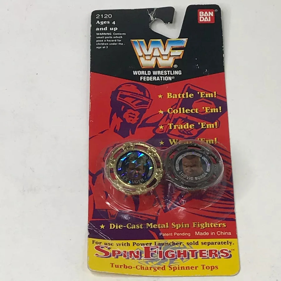 WWF Spin Fighters Lex Luger & Ludvig Borga 1994 by Bandai PWcatalog