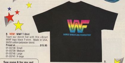 1990 WWF Globe Logo T-shirt Pwcatalog