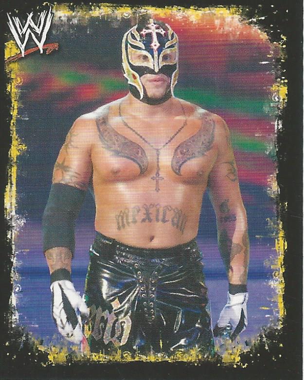 WWE Topps Rivals 2009 Stickers Rey Mysterio P5 trading card PW Catalog