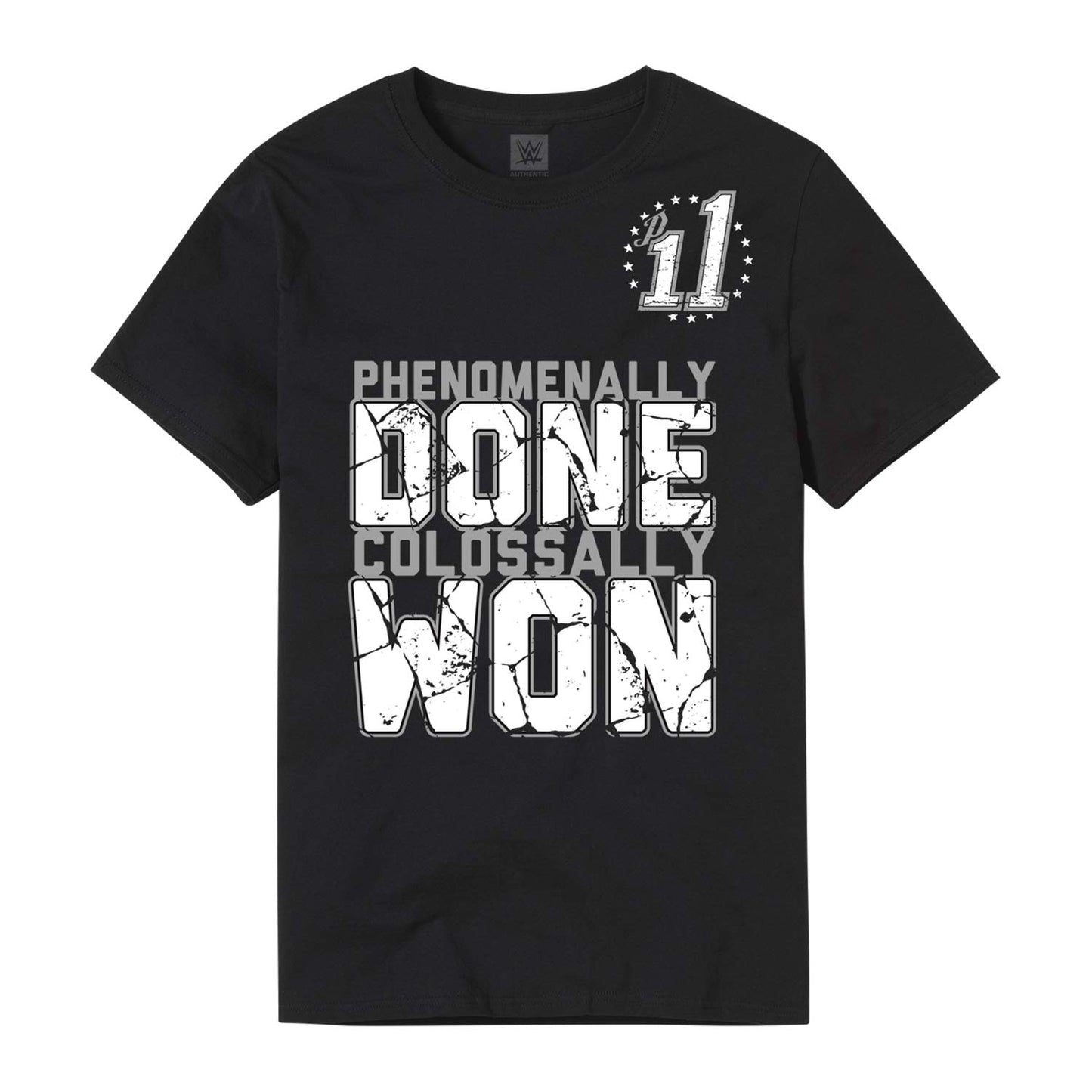 AJ Styles & Omos "Phenomenally Done Colossally Won" Authentic T-Shirt