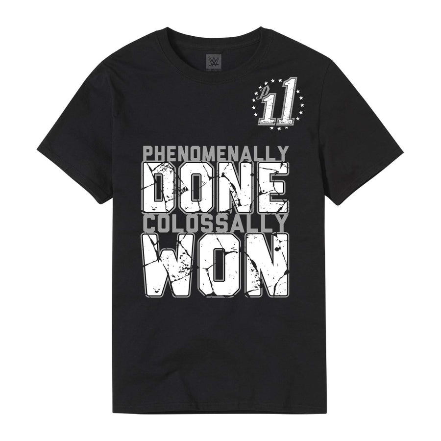 AJ Styles & Omos "Phenomenally Done Colossally Won" Authentic T-Shirt