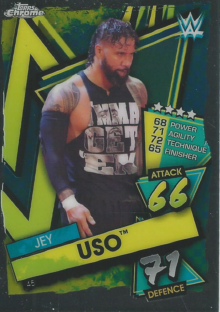 WWE Topps Slam Attax Chrome 2021 Jey Uso #45