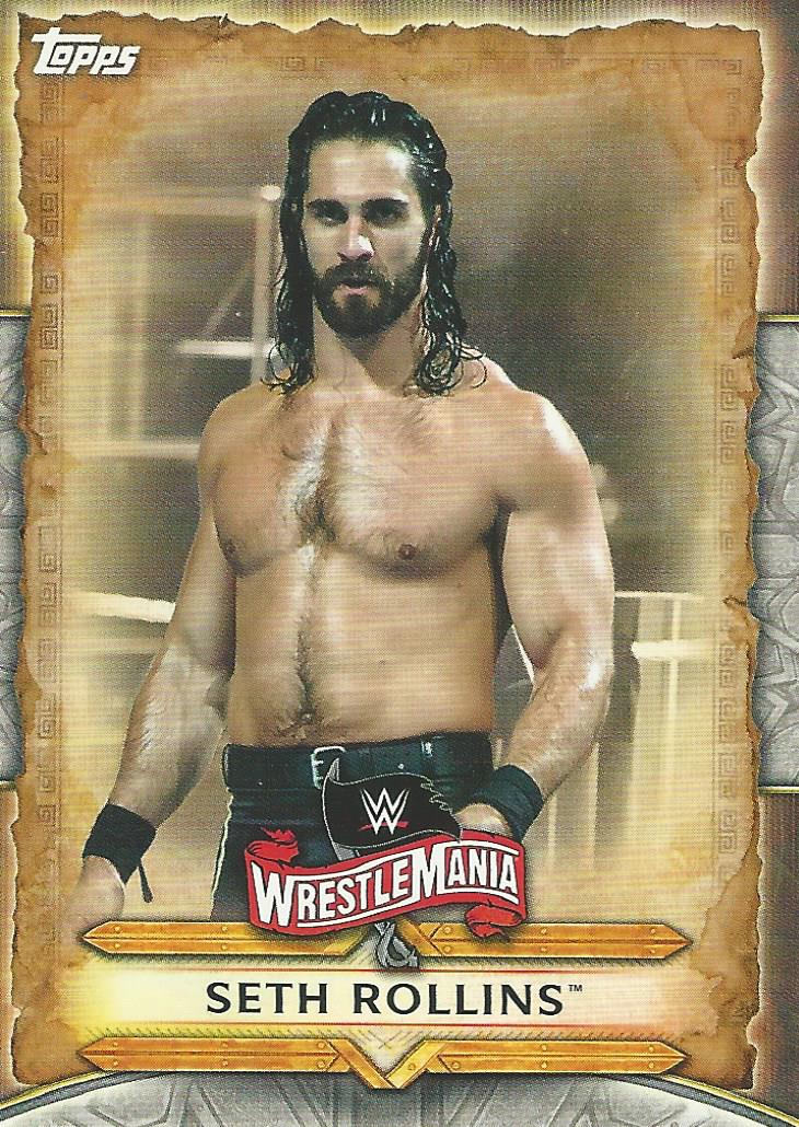WWE Topps Road to Wrestlemania 2020 Seth Rollins WM-45 trading card PW Catalog