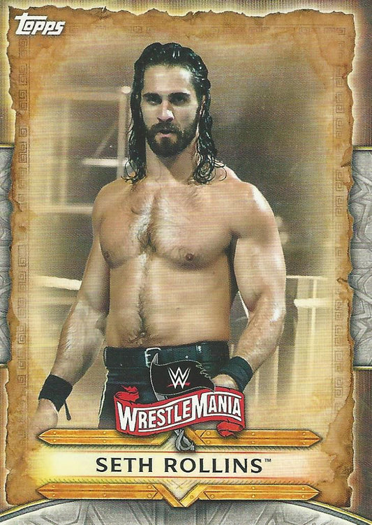 WWE Topps Road to Wrestlemania 2020 Seth Rollins WM-45 trading card PW Catalog