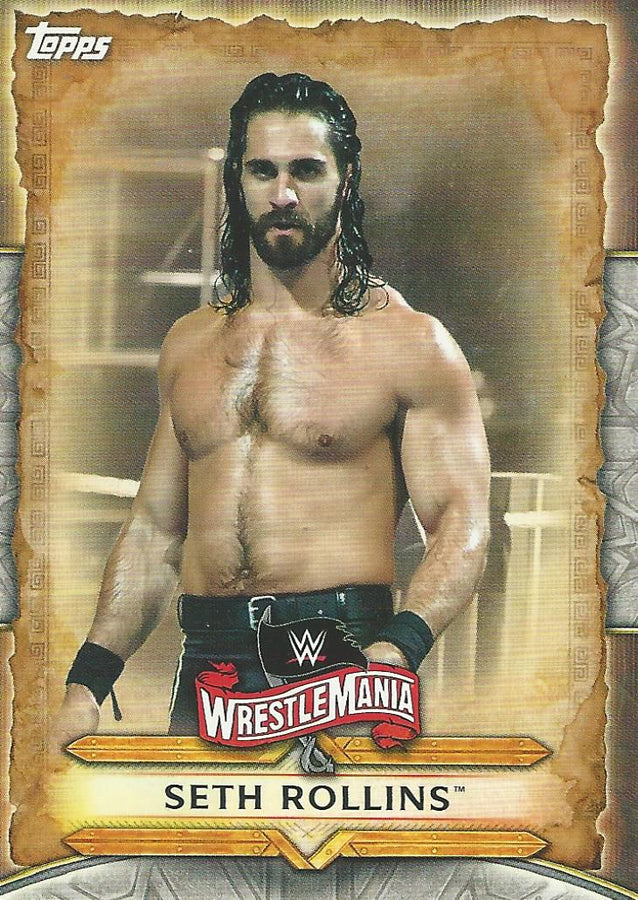 WWE Topps Road to Wrestlemania 2020 Seth Rollins WM-45 trading card PW Catalog