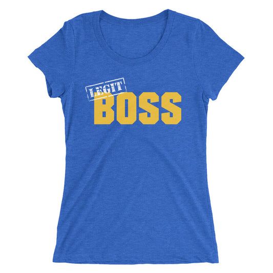 Sasha Banks "Legit Boss" Women's Tri-Blend T-Shirt T-Shirt PW Catalog