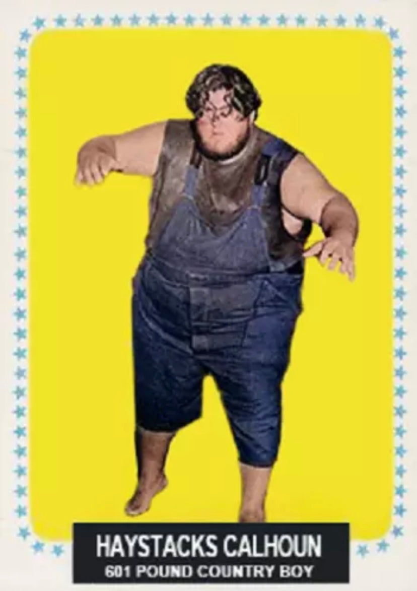 Haystacks Calhoun trading card PW Catalog