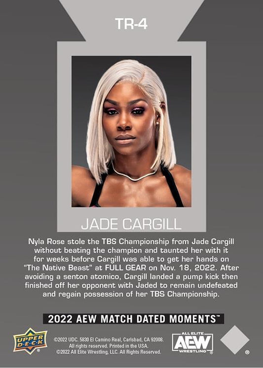 Top Ranked – Jade Cargill trading card PW Catalog