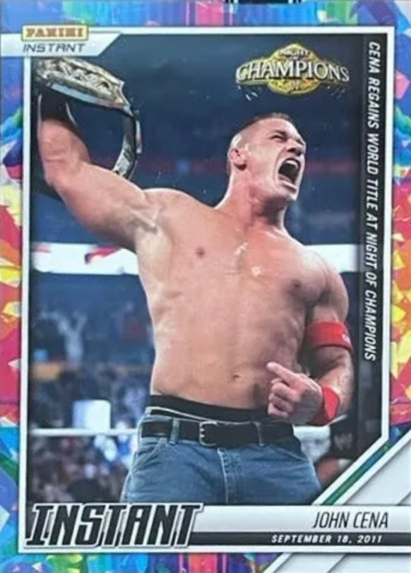 John Cena – Cena Regains World Title at Night of Champions trading card PW Catalog