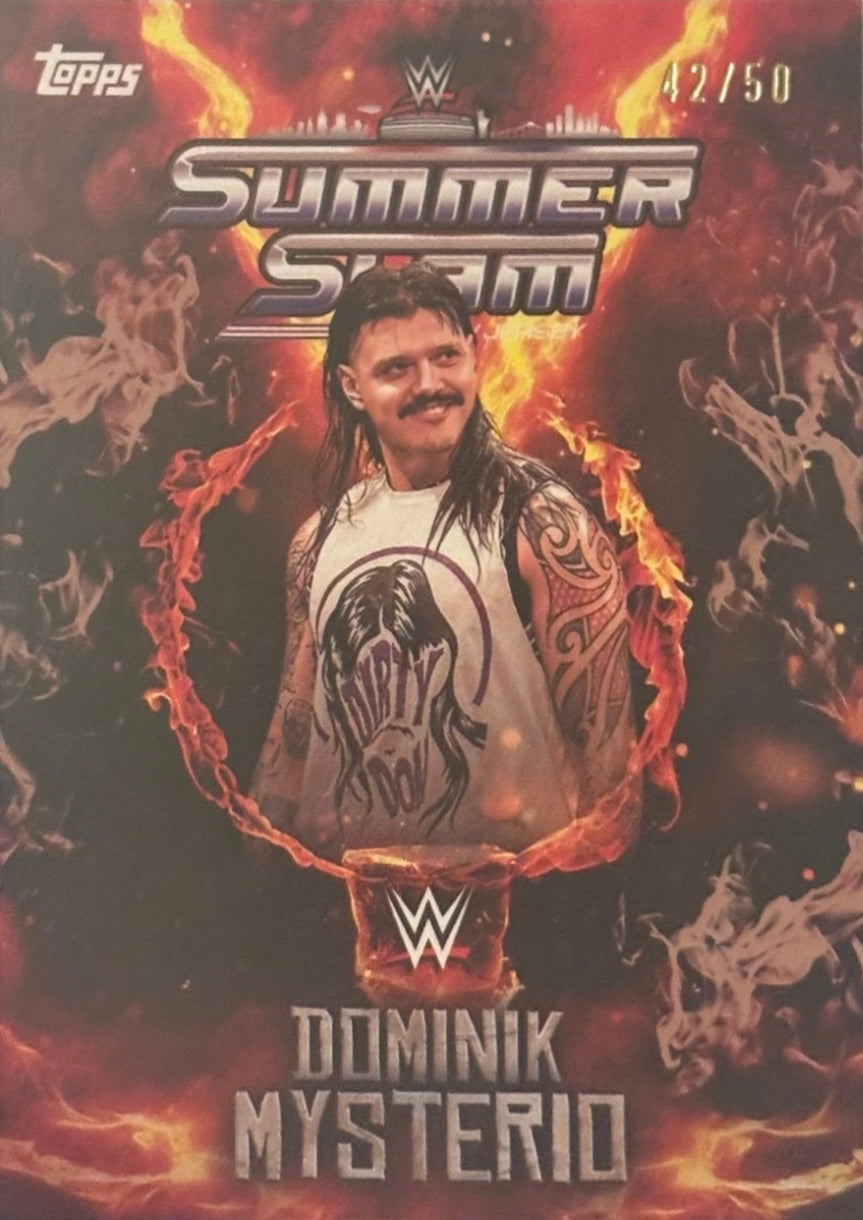 Dominik Mysterio trading card PW Catalog