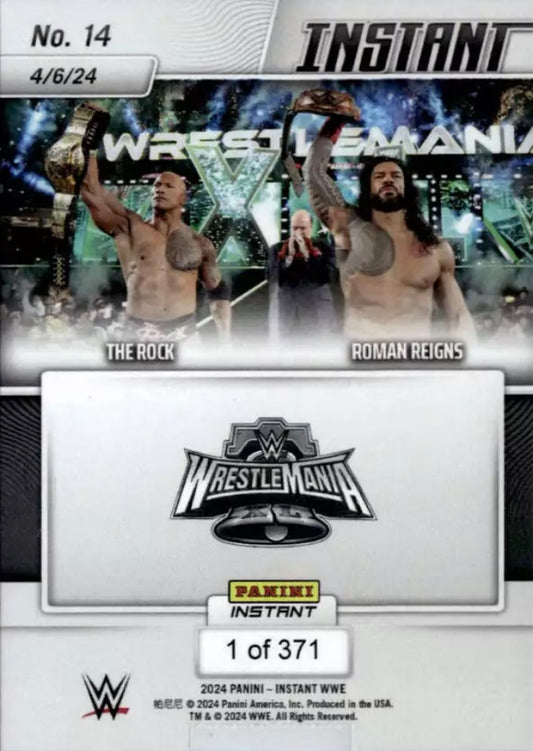 The Rock / Roman Reigns – the Bloodline Wins, Setting UP Bloodline Rules trading card PW Catalog