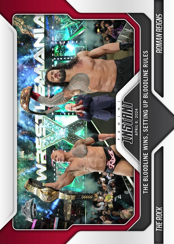 The Rock / Roman Reigns – the Bloodline Wins, Setting UP Bloodline Rules trading card PW Catalog