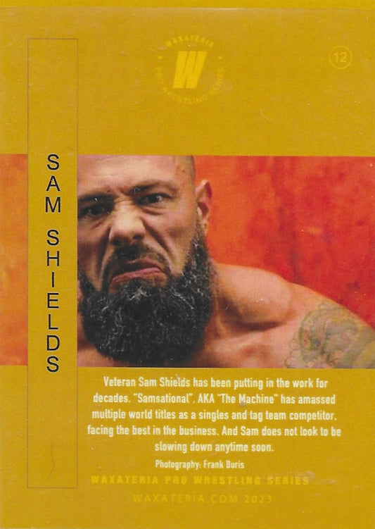 SAM Shields trading card PW Catalog
