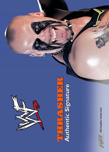 Thrasher – WWF trading card PW Catalog