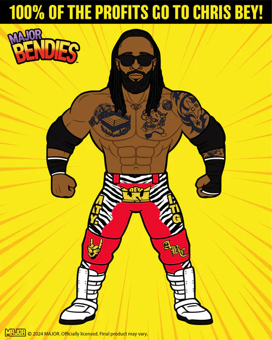 TNA Wrestling Major Bendies Limited Edition Chris Bey Action & Toy Figures PWcatalog