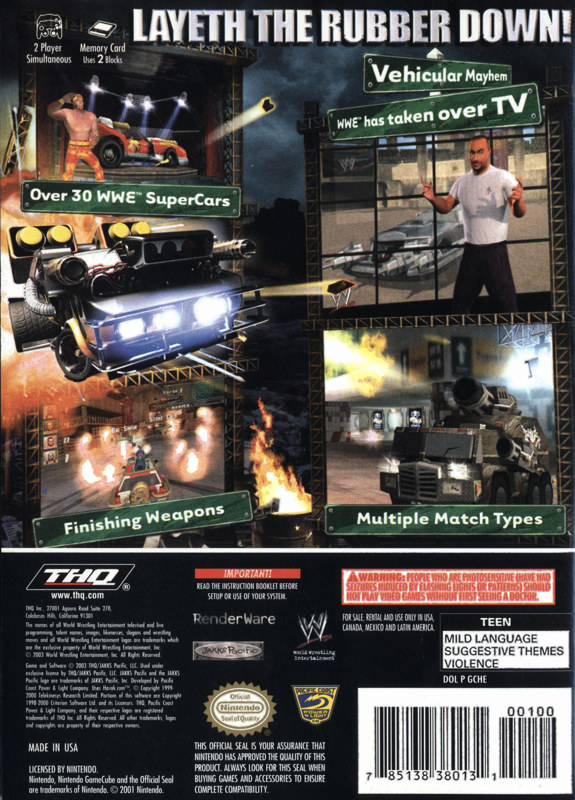 WWE Crush Hour [GameCube] PWcatalog