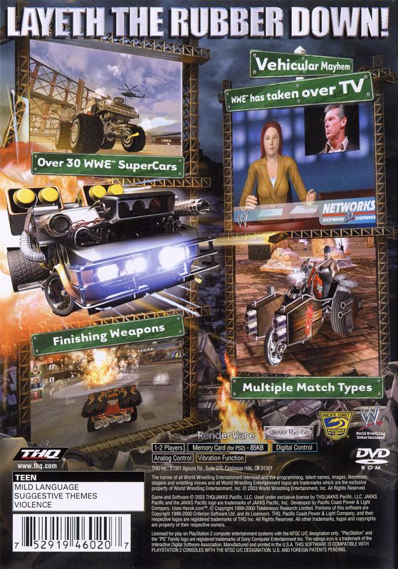 WWE Crush Hour [PlayStation 2] PWcatalog