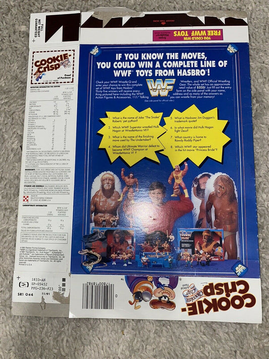 WWF Cookie Crisp Chocolate Chip Hulk Hogan Ultimate Warrior