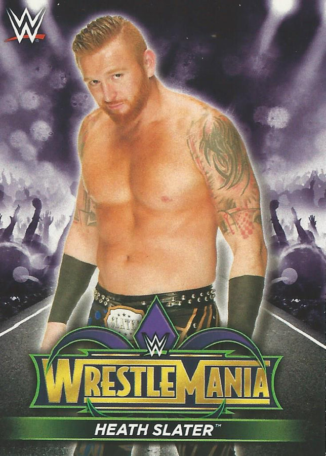 WWE Topps Road to Wrestlemania 2018 Heath Slater R46 trading card PW Catalog