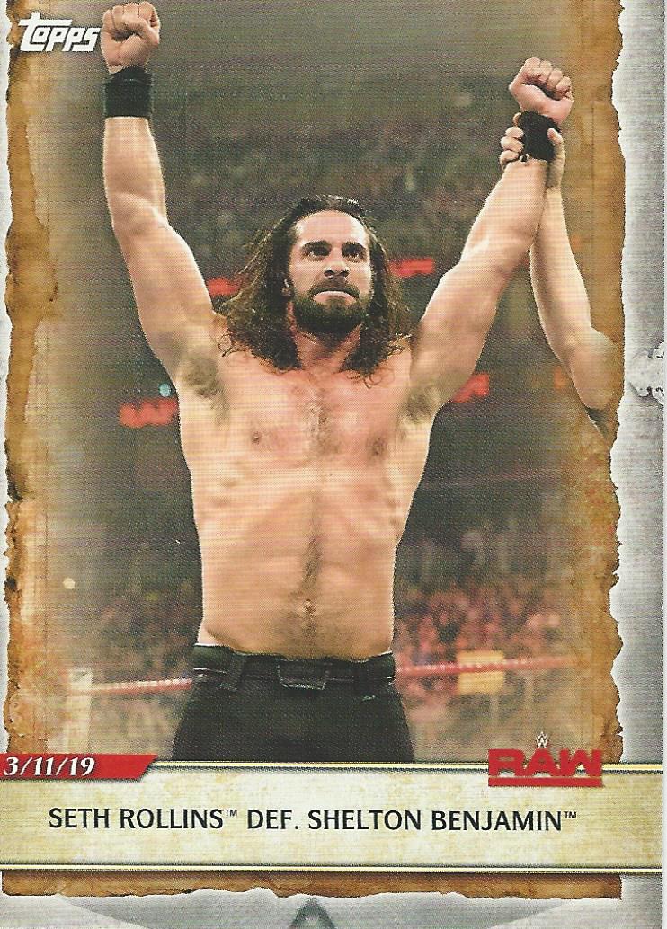 WWE Topps Road to Wrestlemania 2020 Seth Rollins #46