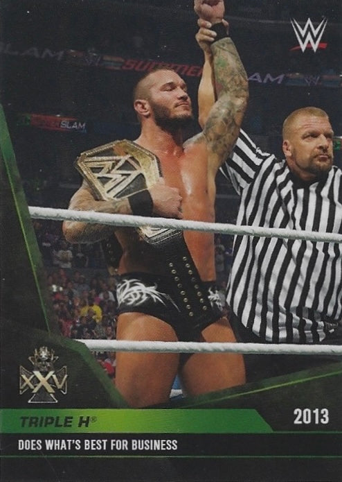 2013 – Triple H Does What’s Best for Business trading card PW Catalog