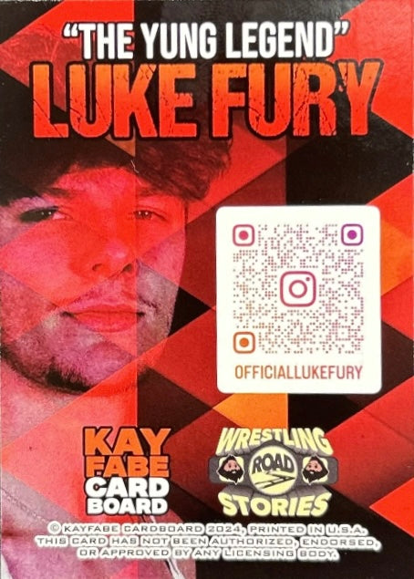 “The Yung Legend” Luke Fury trading card PW Catalog