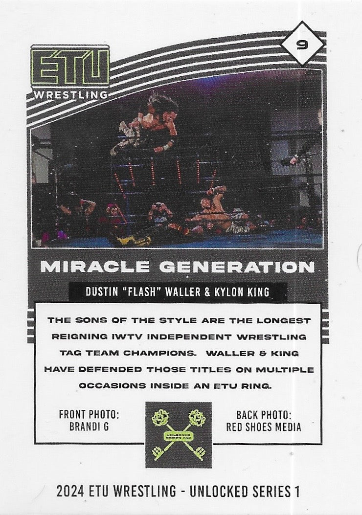 Dustin Waller & Kylon King – Miracle Generation trading card PW Catalog
