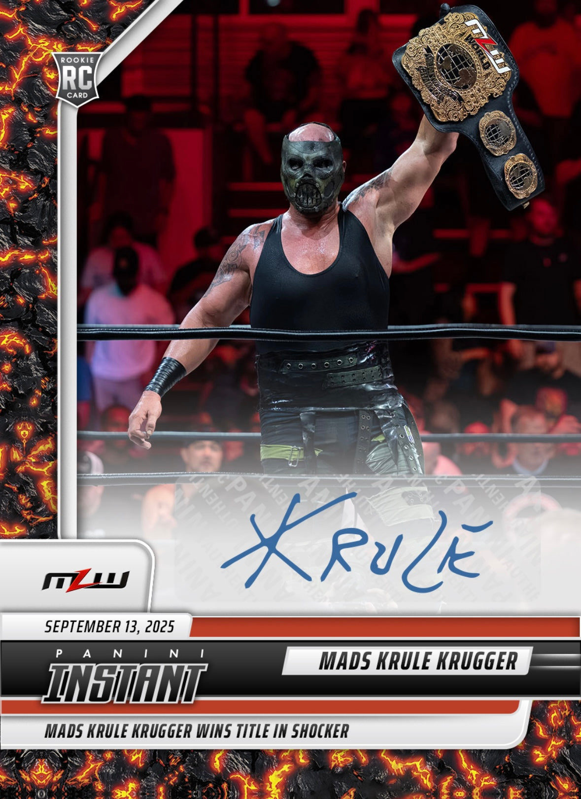 Mads Krule Krugger – Mads Krule Krugger Wins Title in Shocker trading card PW Catalog