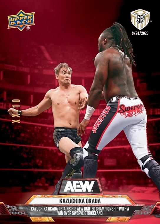 Kazuchika Okada – Kazuchika Okada Retains HIS AEW Unified Championship With a Win Over Swerve Strickland trading card PW Catalog
