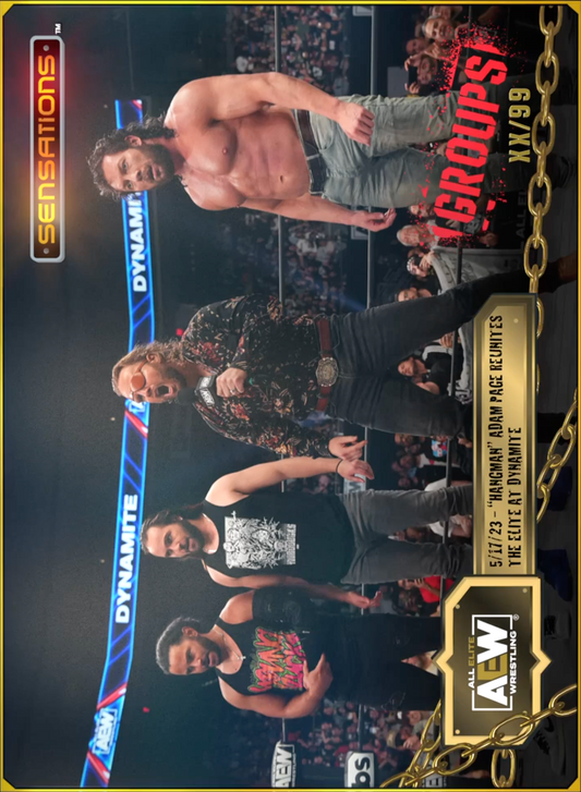 5/17/23 – the Elite – “Hangman” Adam Page Reunites the Elite at Dynamite trading card PW Catalog