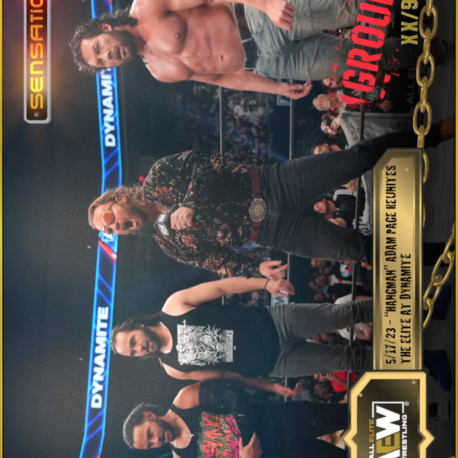 5/17/23 – the Elite – “Hangman” Adam Page Reunites the Elite at Dynamite trading card PW Catalog