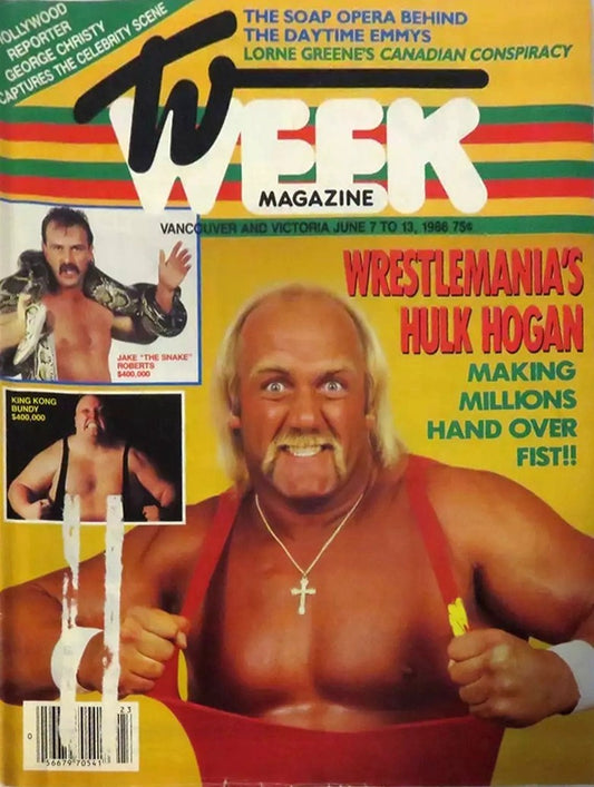 TV Week Magazine June 1986 Hulk Hogan