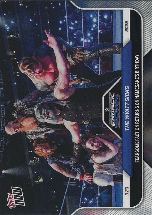 The Wyatt Sicks Fearsome Faction Returns on Namesake’s Birthday trading card PW Catalog