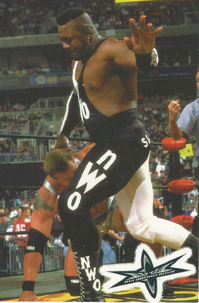 WCW Crazy Planet Stickers 1999 Stevie Ray trading card PW Catalog