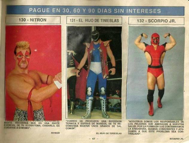 Super Album de Luchas Stickers Album 1991 From Mexico Stickers Album PW Catalog