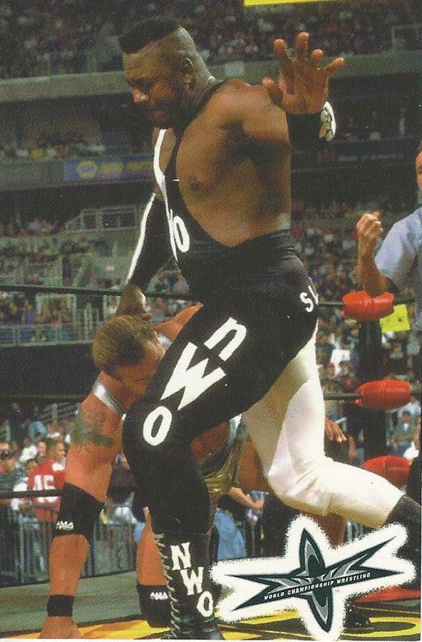 WCW Crazy Planet Stickers 1999 Stevie Ray trading card PW Catalog