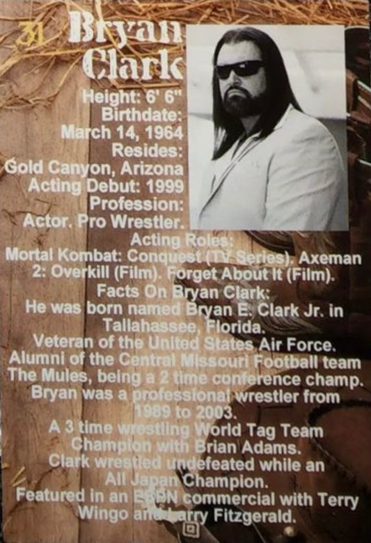 Bryan Clark trading card PW Catalog